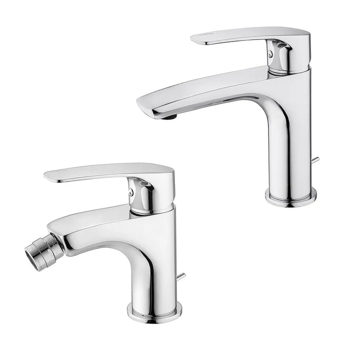 Set miscelatori Paffoni Lime lavabo e bidet con scarico incluso