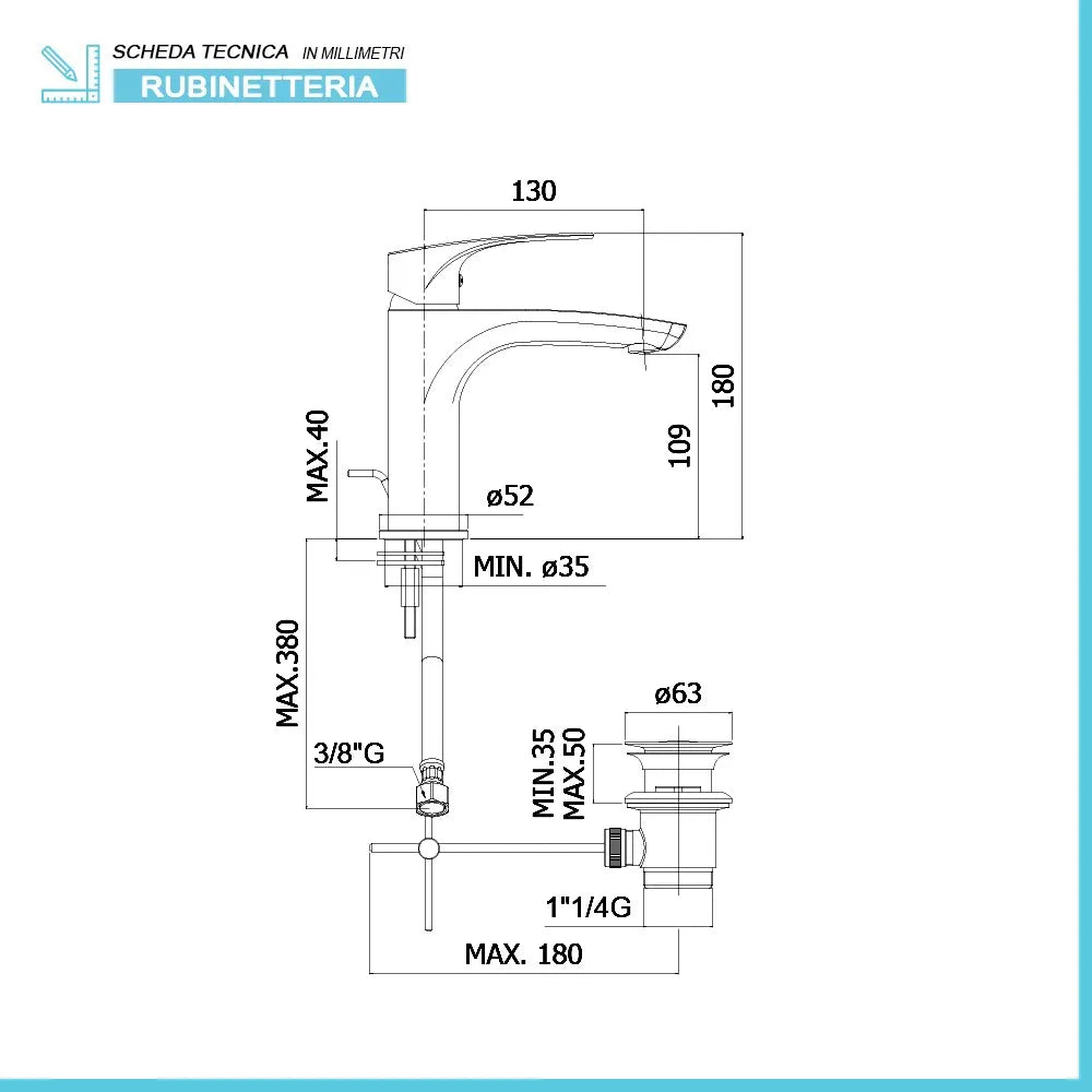 Set miscelatori Paffoni Lime lavabo e bidet con scarico incluso