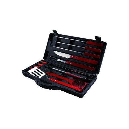 Set P/Barbecues Sandrigarden 12Pz M.Legno Ac.Inox Valigetta