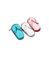 Set Per Manicure E Pedicure 5 Pezzi Flip Flop In Astuccio Pvc Beach Slipper         