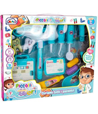Set Piccoli Dottori Dentista Scatola Composta Da 14 Pezzi Giocattolo Per Bambini         
