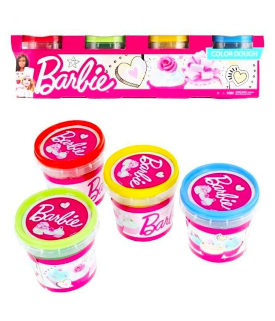 Set Plastilina Di Barbie Pasta Modellabile Colorata Giochi Per Bambini Età  3+         