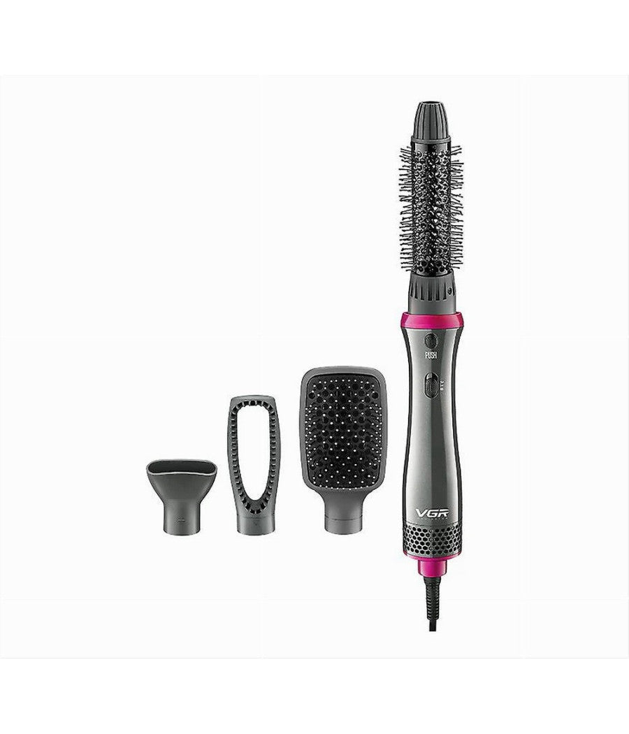 Set Professionale Per Styler Ad Aria Calda Piastra Asciugacapelli 4in1 Vgr V-408         