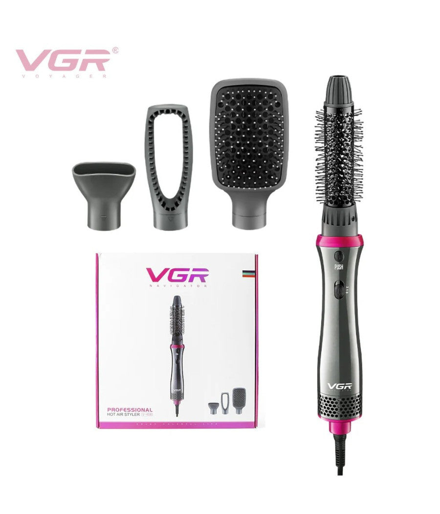 Set Professionale Per Styler Ad Aria Calda Piastra Asciugacapelli 4in1 Vgr V-408         