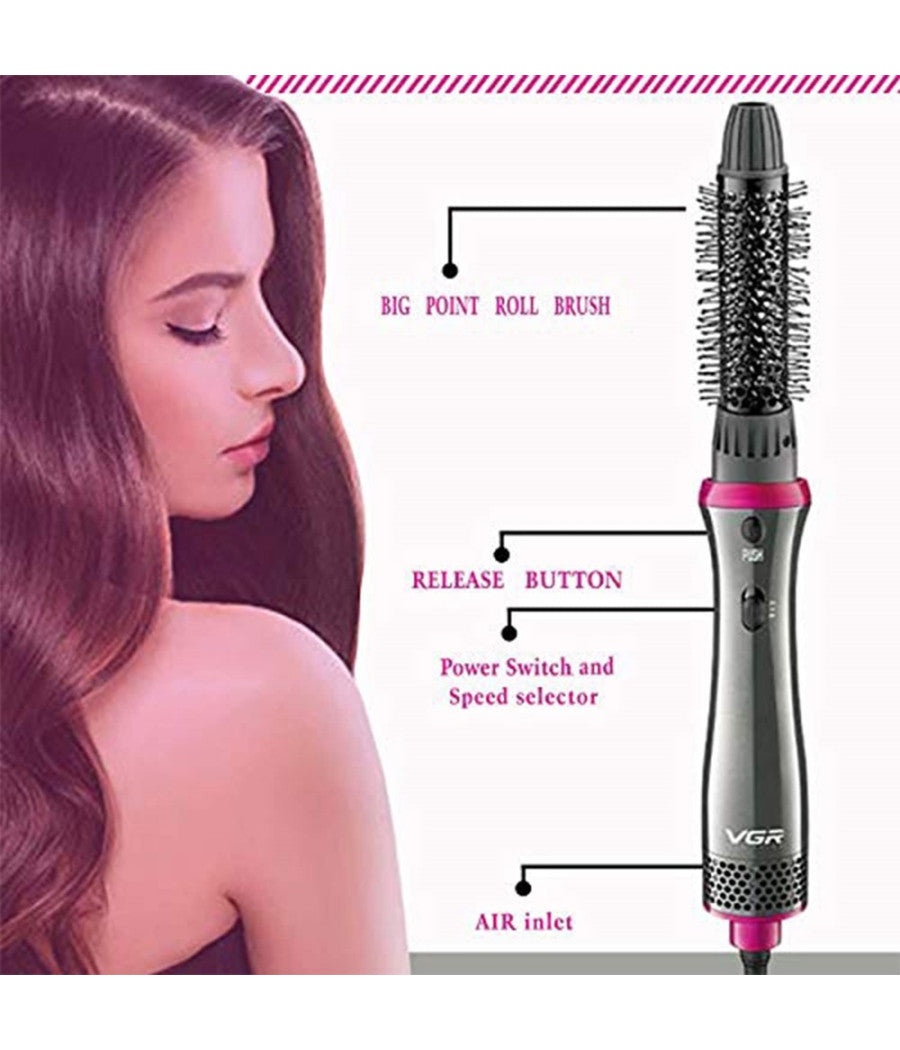 Set Professionale Per Styler Ad Aria Calda Piastra Asciugacapelli 4in1 Vgr V-408         