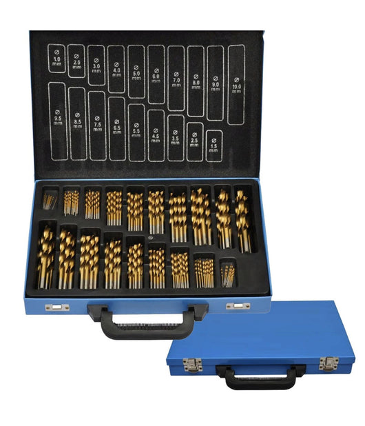 Set Punte Trapano 170pz Pezzi Titanio Hss Valigetta Metallo 1 10 Mm Ferro Legno         