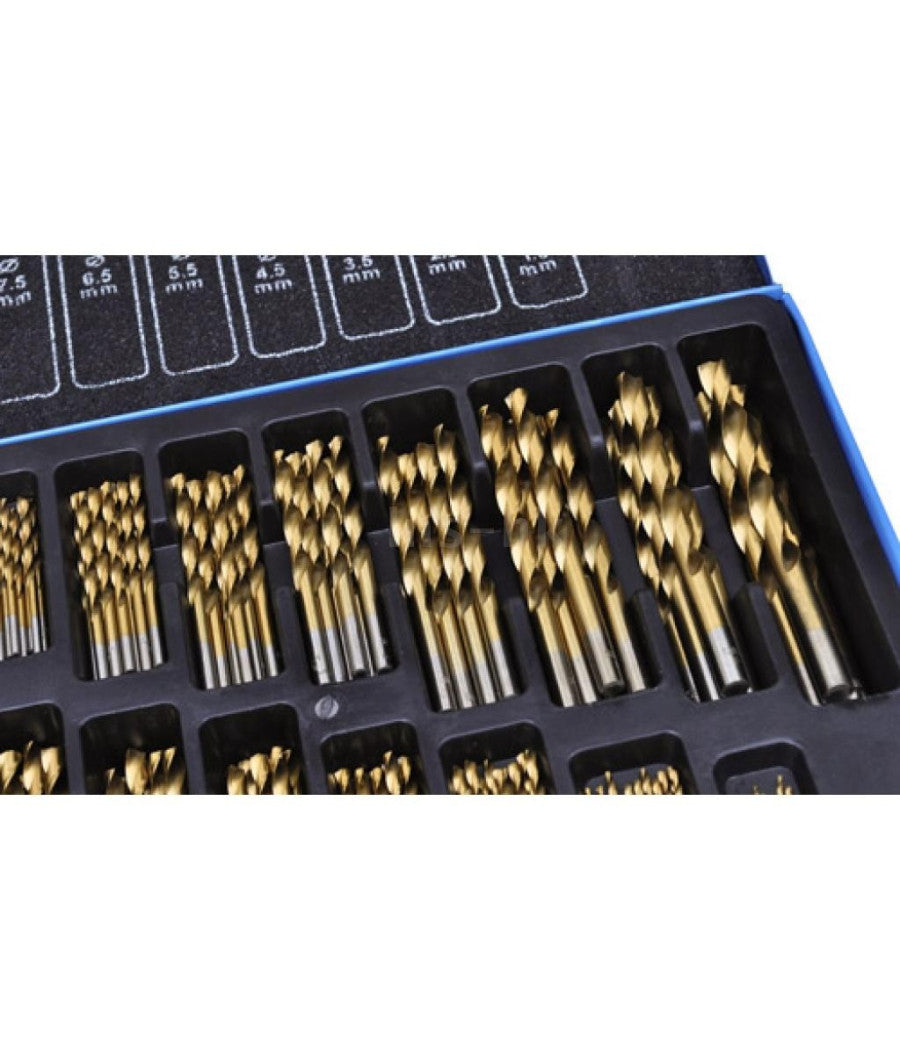 Set Punte Trapano 170pz Pezzi Titanio Hss Valigetta Metallo 1 10 Mm Ferro Legno         