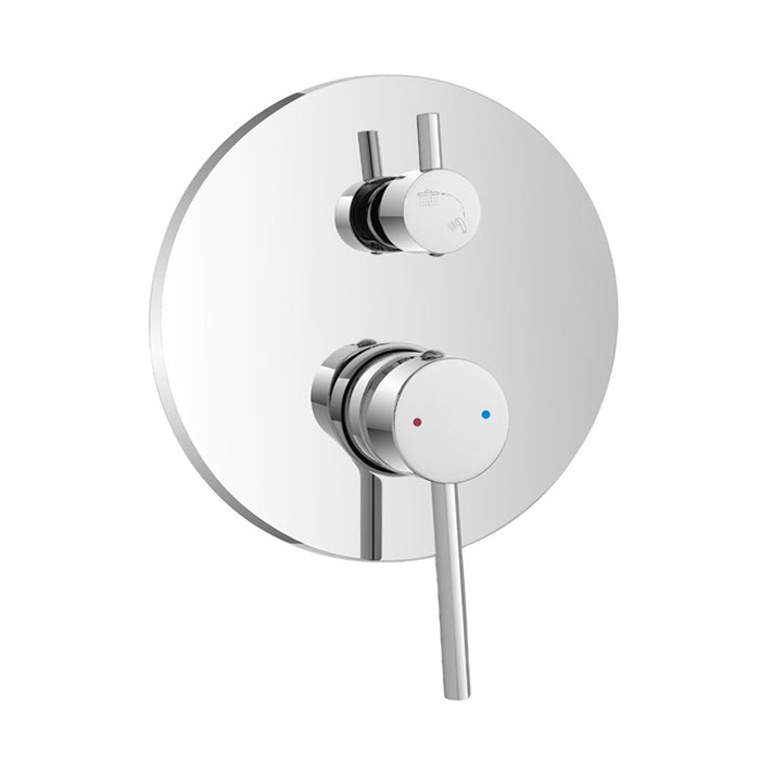 Set rubinetti lavabo bidet e doccia a due vie in acciaio inox Nuego