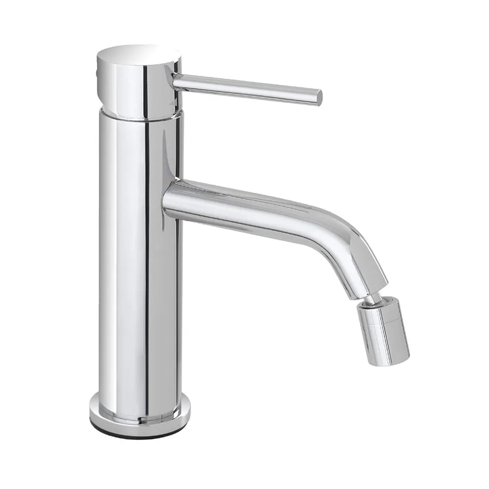 Set rubinetti lavabo bidet e doccia a due vie in acciaio inox Nuego
