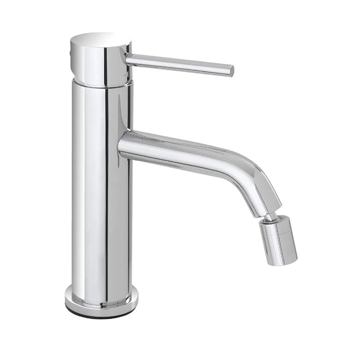 Set rubinetti lavabo bidet e doccia a due vie in acciaio inox Nuego
