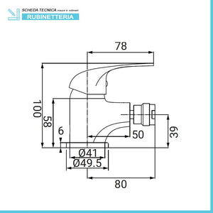 Set rubinetti lavabo bidet e incasso doccia serie Italia