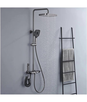 Set Saliscendi Bagno Colonna Doccia Miscelatore Rubinetto Soffione Doccetta Bidet 87346         