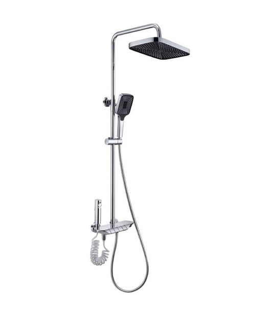 Set Saliscendi Bagno Colonna Doccia Rubinetto Soffione Doccetta Bidet Cromato 87343         