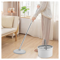 Trade Shop - Set Scopa Secchio Igienico Mani Libere Sistema Pulizia Pavimenti Capacità 2,5 Lt -