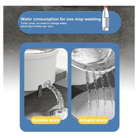 Trade Shop - Set Scopa Secchio Igienico Mani Libere Sistema Pulizia Pavimenti Capacità 2,5 Lt -