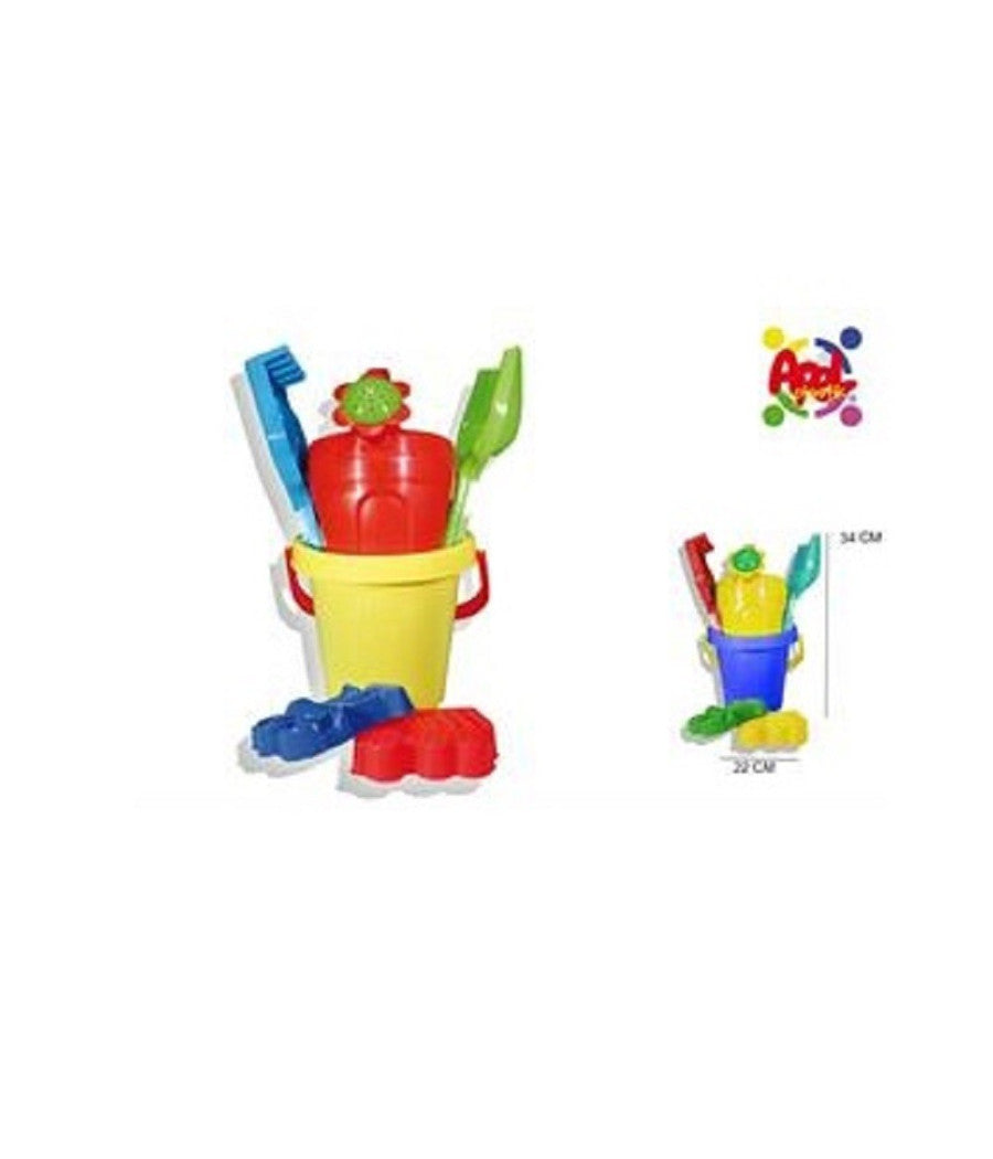 Set Secchiello Con Accessori Palette Giochi Estate Mare Spiaggia Marine 112950a         