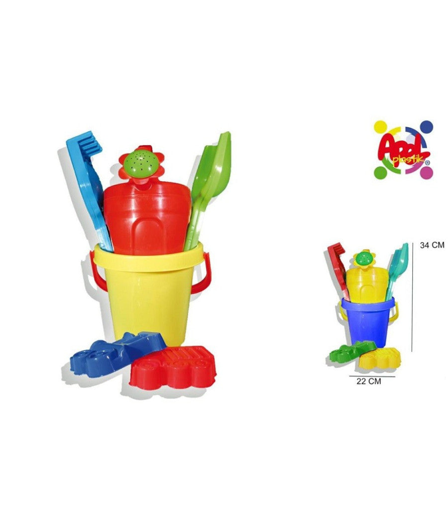 Set Secchiello Con Accessori Palette Giochi Estate Mare Spiaggia Marine 112950a         