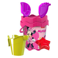 Trade Shop - Set Secchiello Mare Minnie Con Accessori Spiaggia Estate Per Bambini 17 Cm 256399 -