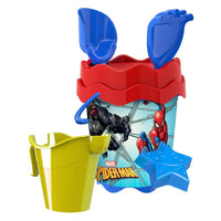 Trade Shop - Set Secchiello Mare Spiderman Con Accessori Spiaggia Estate Per Bambini 17cm 256344 -