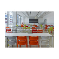 SET SEI SEDIE SAI TECNOPOLIMERO SCAB DESIGN MADE IN ITALY - Terracotta 73