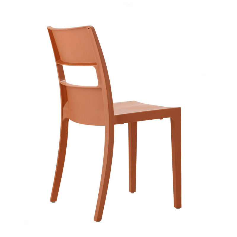 SET SEI SEDIE SAI TECNOPOLIMERO SCAB DESIGN MADE IN ITALY - Terracotta 73