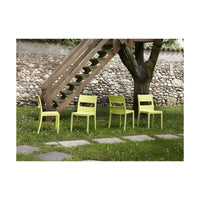 SET SEI SEDIE SAI TECNOPOLIMERO SCAB DESIGN MADE IN ITALY - Rosso 40