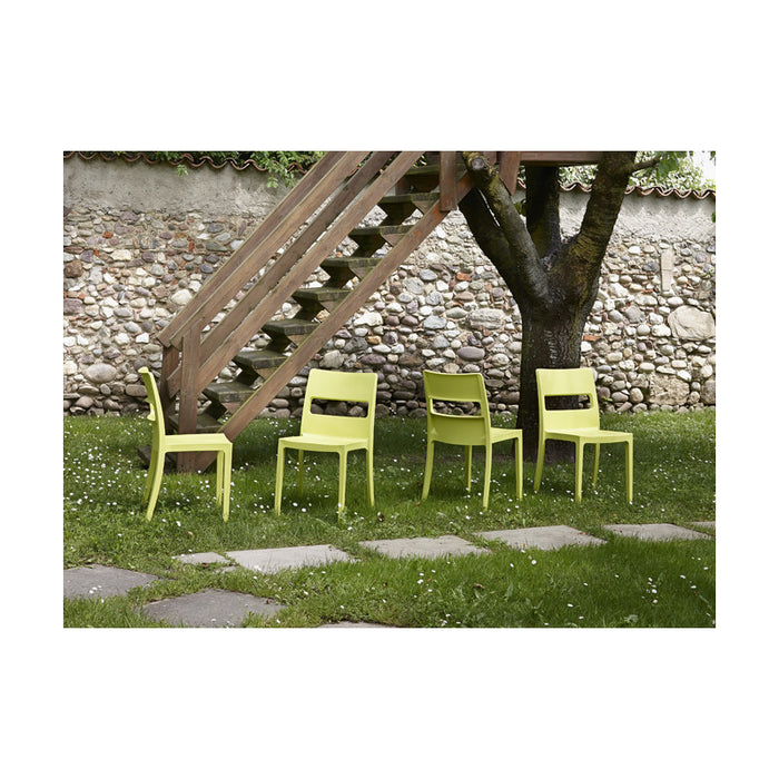 SET SEI SEDIE SAI TECNOPOLIMERO SCAB DESIGN MADE IN ITALY - Azzurro 62