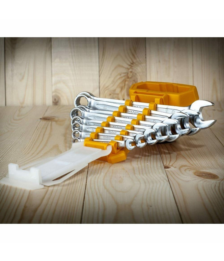 Set Serie 8 Chiavi Chiave Inglesi Combinate In Acciaio 6 - 19 Mm Con Custodia         