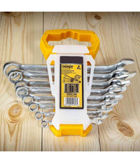 Set Serie 8 Chiavi Chiave Inglesi Combinate In Acciaio 6 - 19 Mm Con Custodia         