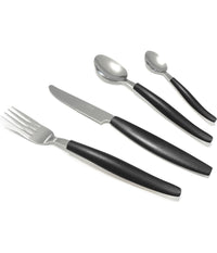 Set Servizio Di Posate 24pezzi Per 6 Persone In Acciaio Inossidabile Colore Nero         