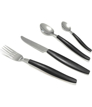 Set Servizio Di Posate 24pezzi Per 6 Persone In Acciaio Inossidabile Colore Nero         