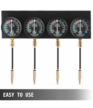 Set Sincronizzatore Carburatore Misurazione Vuoto Pressione Vacuometro         