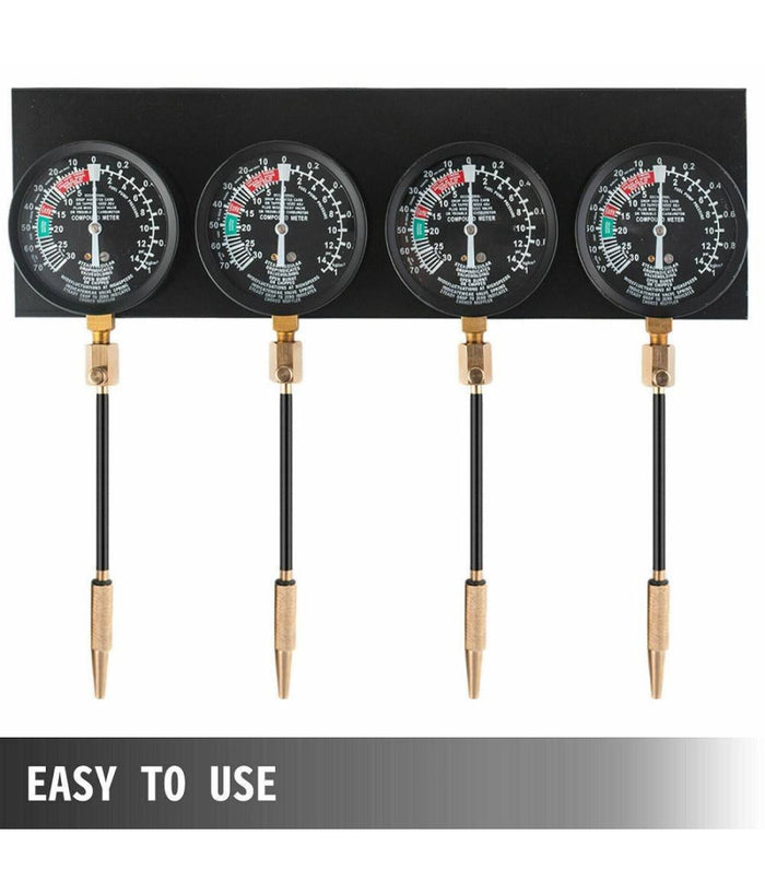 Set Sincronizzatore Carburatore Misurazione Vuoto Pressione Vacuometro         