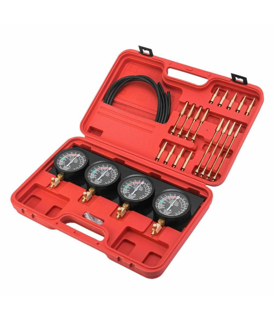 Set Sincronizzatore Carburatore Misurazione Vuoto Pressione Vacuometro         