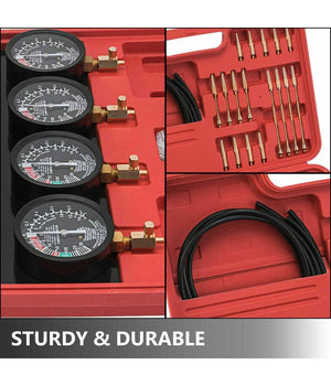 Set Sincronizzatore Carburatore Misurazione Vuoto Pressione Vacuometro         