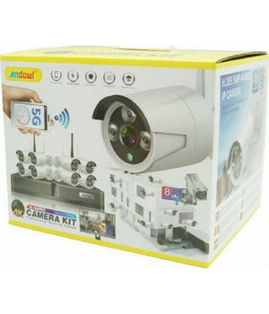 Set Sistema Di Registrazione Sorveglianza Cctv Integrato 8 Telecamere 4k Q-s8pro         