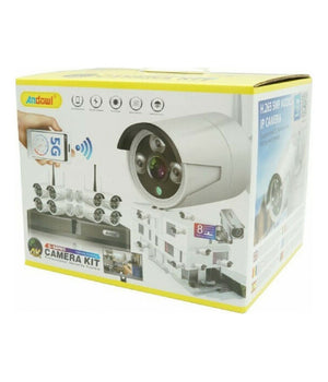 Set Sistema Di Registrazione Sorveglianza Cctv Integrato 8 Telecamere 4k Q-s8pro         
