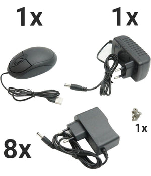 Set Sistema Di Registrazione Sorveglianza Cctv Integrato 8 Telecamere 4k Q-s8pro         