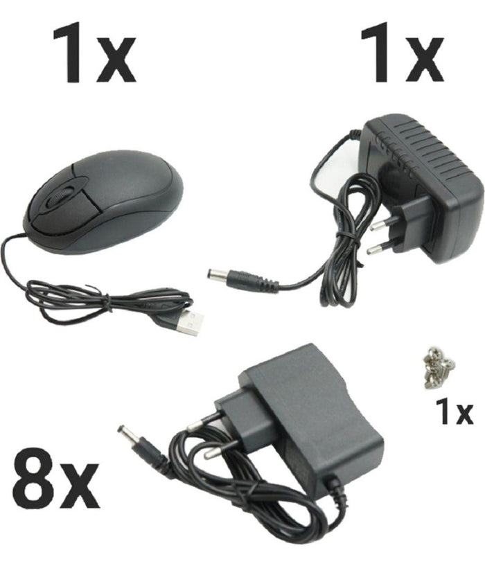 Set Sistema Di Registrazione Sorveglianza Cctv Integrato 8 Telecamere 4k Q-s8pro         