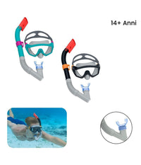 Set Snorkeling Spark Wave Subacqueo Maschera Boccaglio 14+ Anni Assortito 24068         