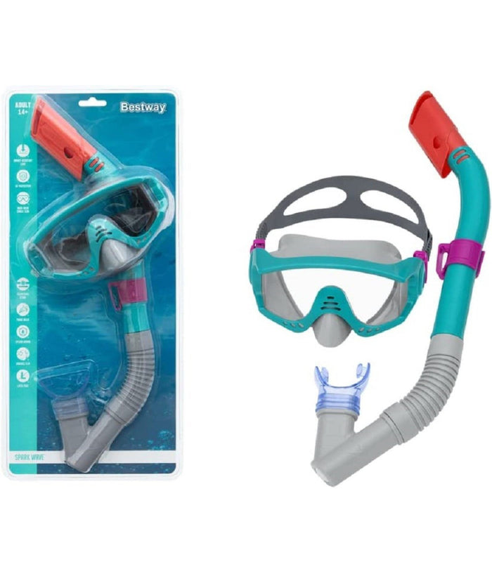 Set Snorkeling Spark Wave Subacqueo Maschera Boccaglio 14+ Anni Assortito 24068         