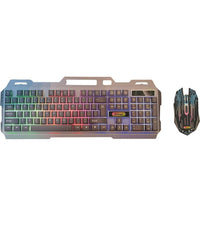 Set Tastiera Mouse Da Gioco Tasti Retroilluminati Rgb Lingua Inglese Usa Q808         