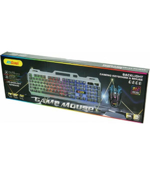Set Tastiera Mouse Da Gioco Tasti Retroilluminati Rgb Lingua Inglese Usa Q808         