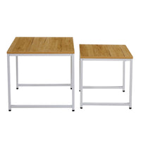 SET TAVOLINO NESTING BIANCO SWINDON