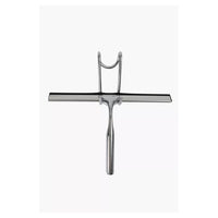 Trade Shop - Set Tergivetro Per Doccia Con Gancio Muro Adesivo Doppio Appendino Porta Box Cromo 87834         