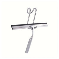 Trade Shop - Set Tergivetro Per Doccia Con Gancio Muro Adesivo Doppio Appendino Porta Box Cromo 87834         