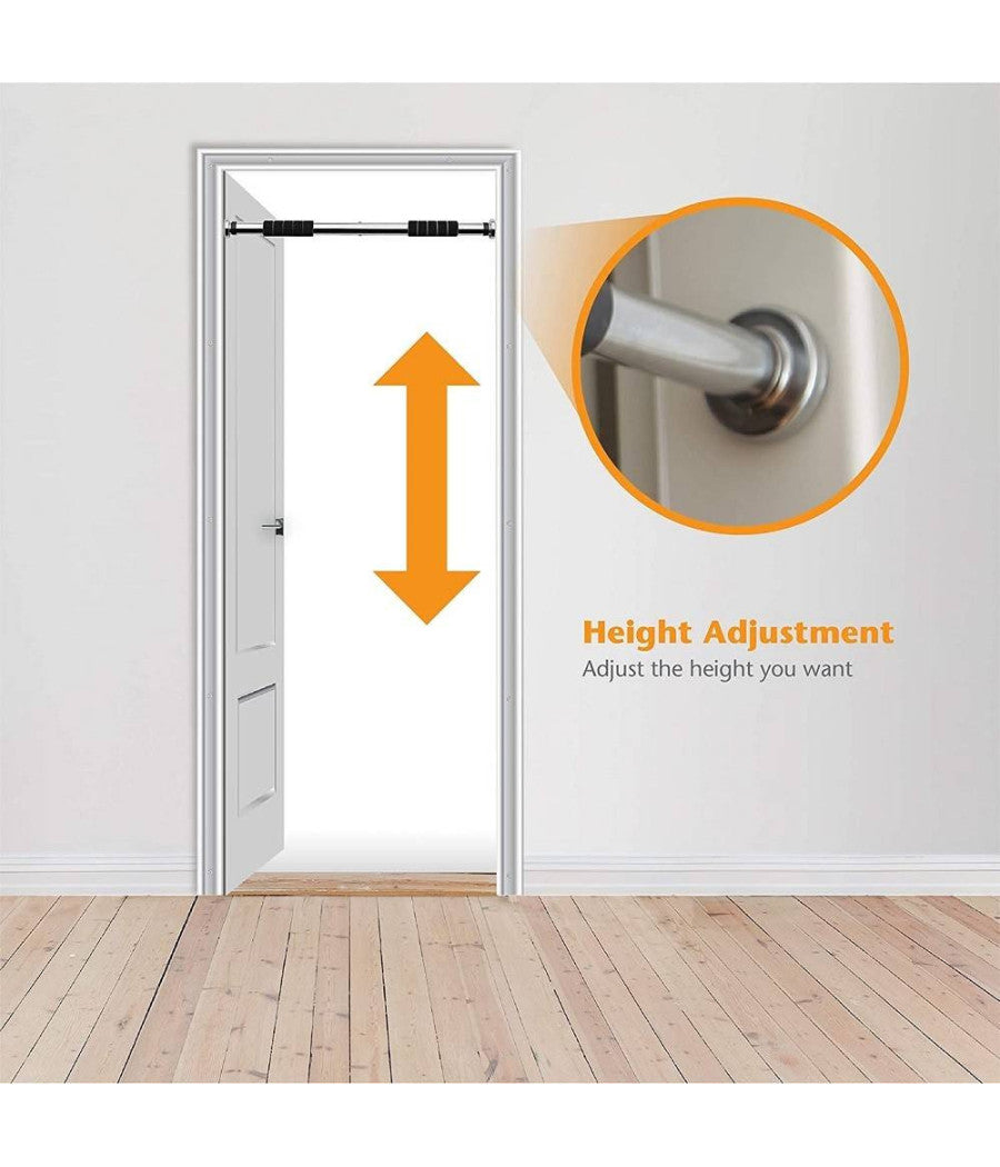 Set Training Sbarra Per Trazioni Allenare Muscoli Regolabile Porta Da 0,6 A 1 Mt         