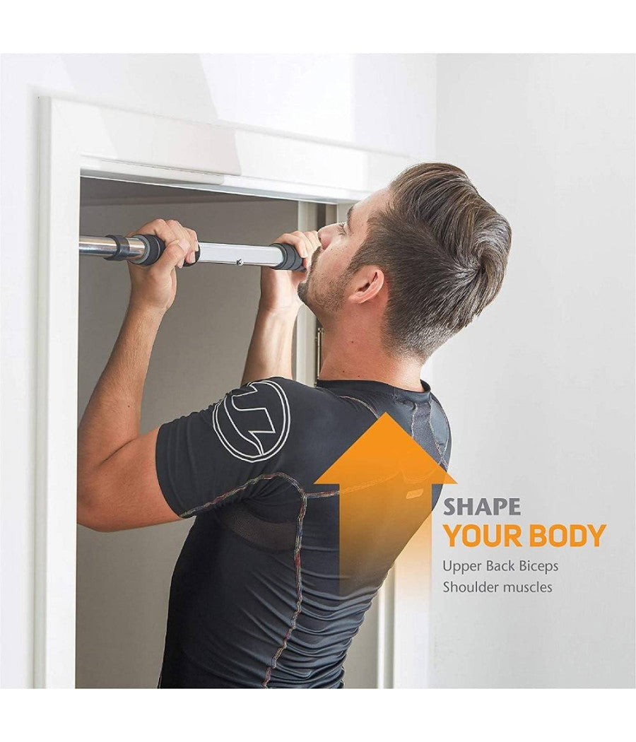 Set Training Sbarra Per Trazioni Allenare Muscoli Regolabile Porta Da 0,8 A 1,2mt         