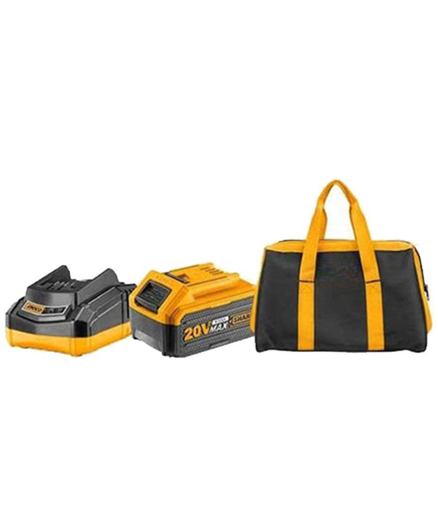 Set Trapano Avvitatore + Smerigliatrice 2 Batterie 20a Con Borsa Caricabatterie         
