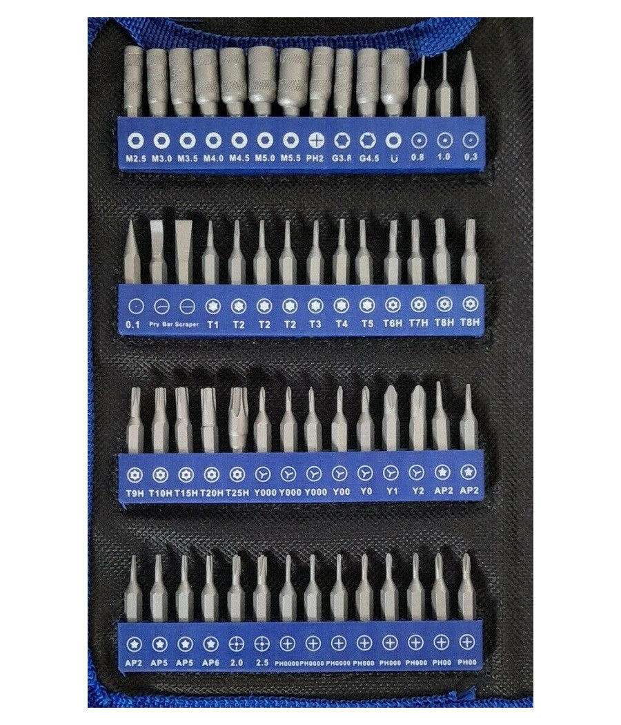 Set Utensili 125 In 1 Per Smontaggio Riparazione Cellulari Smartphone Tablet Pc         